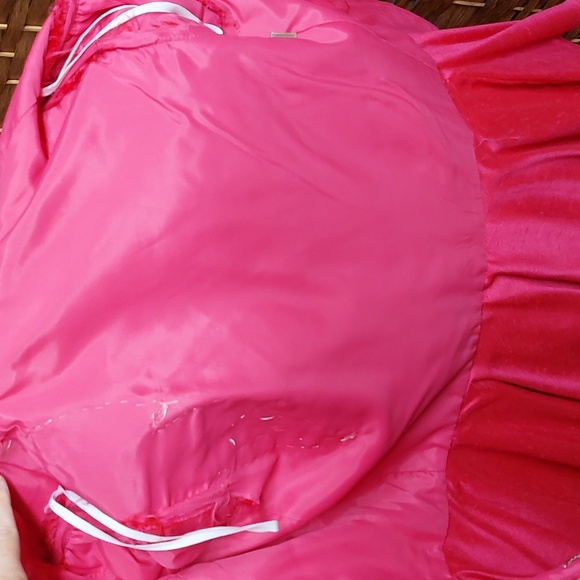 Vintage two piece suit dress Raspberry Pink, Peplum Jacket, Embroidered 1950's - Picture 7 of 16